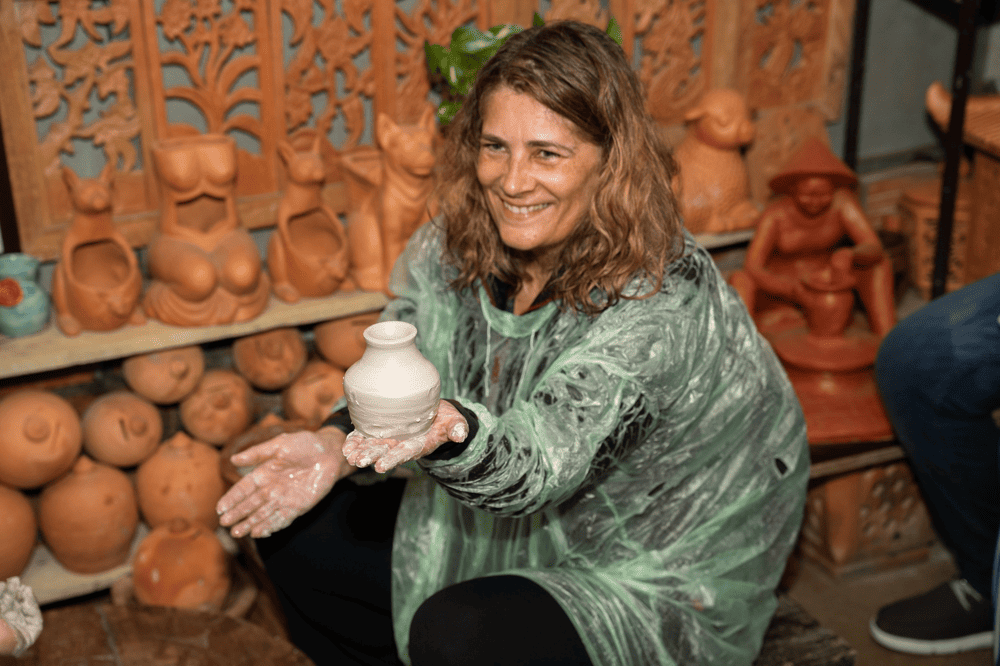 Visitors enjoy creating their own pottery products to take home as meaningful souvenirs (Source: Visit Hoi An)